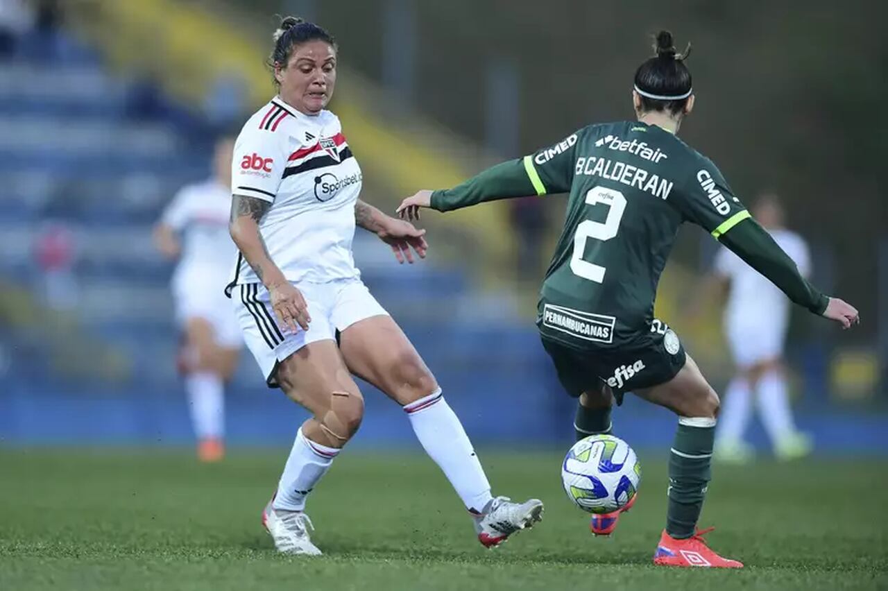 Palmeiras e São Paulo ficaram no empate em 1 a 1 nas quartas de final do Brasileirão Feminino / Foto: Mauro Horita (CBF)